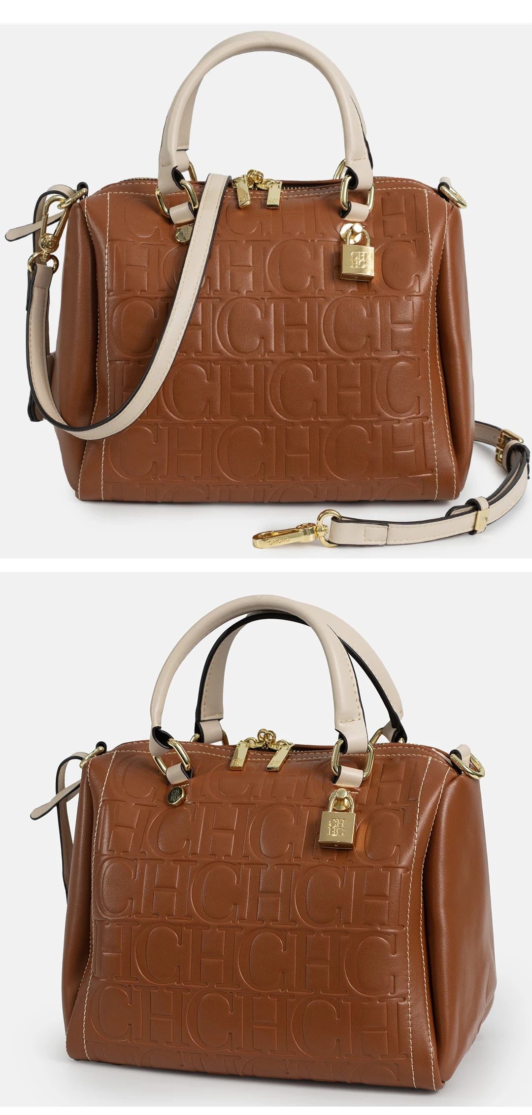 CH Women Handbag Luxury Monogram Embossed Top Handle Bag Shoulder Crossbody Bags For Ladies 2026 Designer High Quality Tote