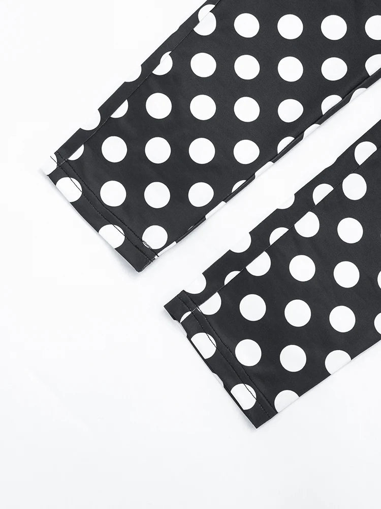 Yomesugar 2026 Summer Women's Polka Dot Printed Backless Jumpsuits Sexy Square Collar Sleeveless Skinny Rompers Party Clubwear