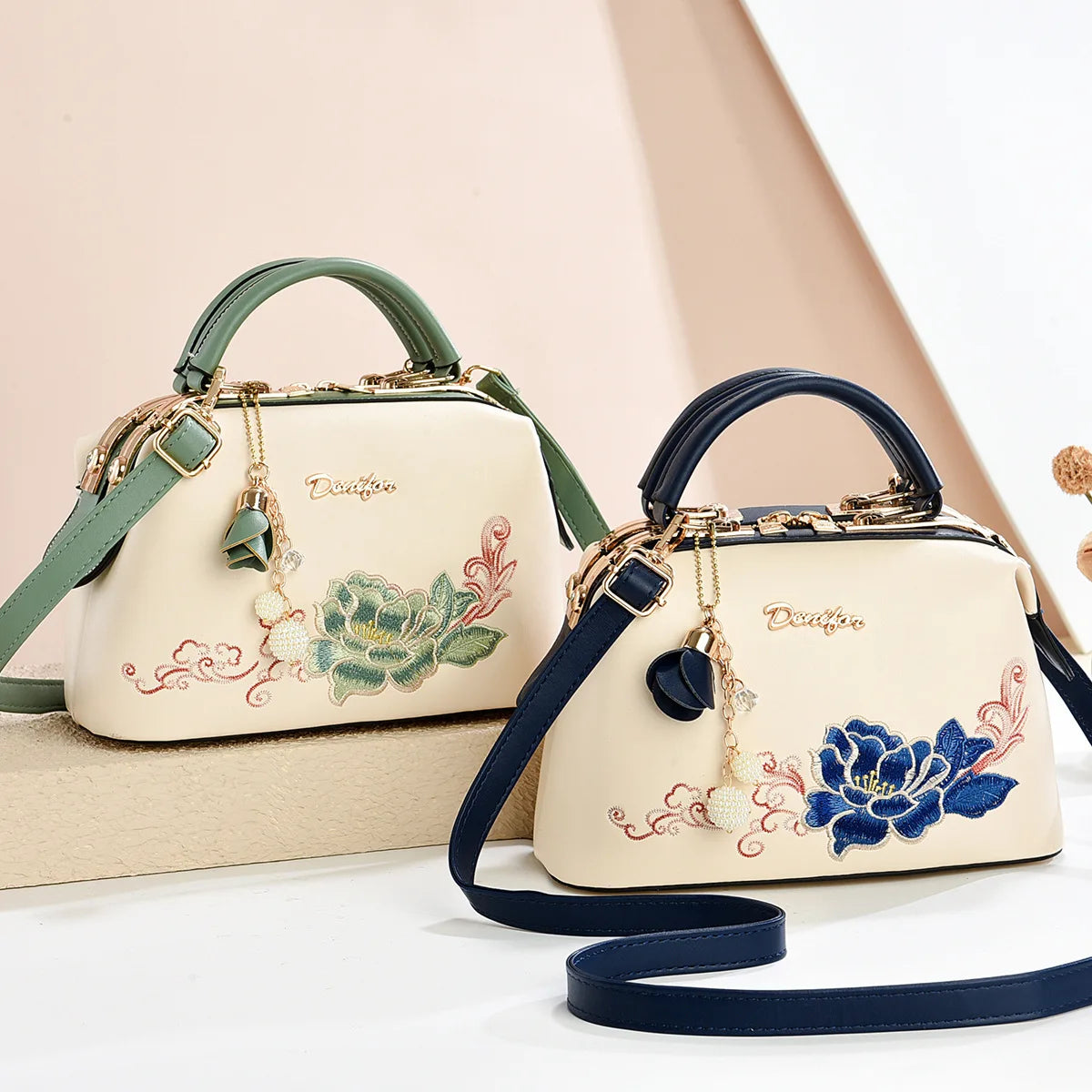 New Woman shoulder bag Large capacity Handbag for Women Crossbody bag Lychee pattern Portable bucket bag ladies messenger bags