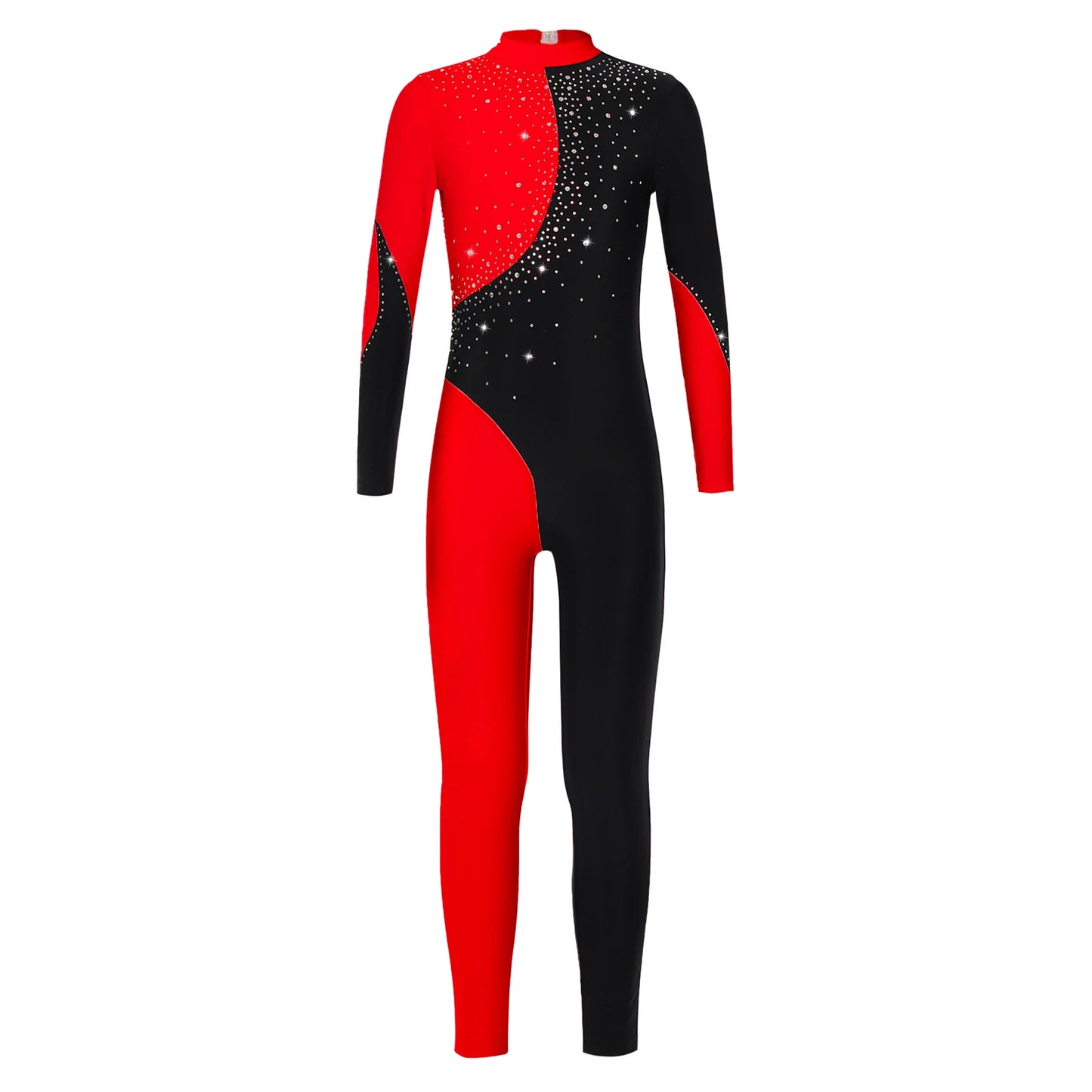 Kids Girls Long Sleeve Gymnastics Leotard Bodysuit Teens Gymnastics Jumpsuit for Girl Children Ballet Dance Costume Dancewear