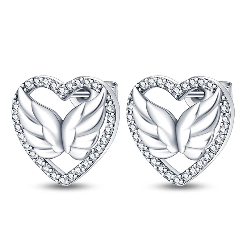 925 Sterling Silver Star Moon Heart Shape Earrings Jewelry Versatile Hoop Earrings For Women Jewelry Fine Birthday Party Gifts