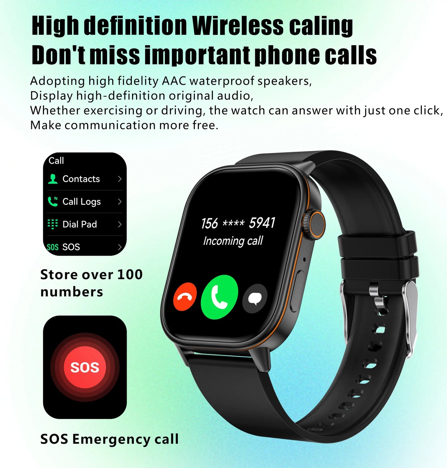 LIGE 2026 For Android IOS GPS Smart Watch Women 2.01" HD Screen Heart Rate Bluetooth Call Compass IP68 Waterproof Men Smartwatch