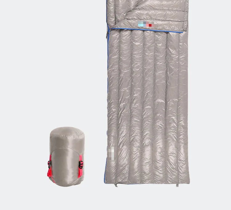 Ultra Lightweight Unisex Down Camping Sleeping Bag with Waterproof and Portable Compression Storage, Suitable for Travel and Hik