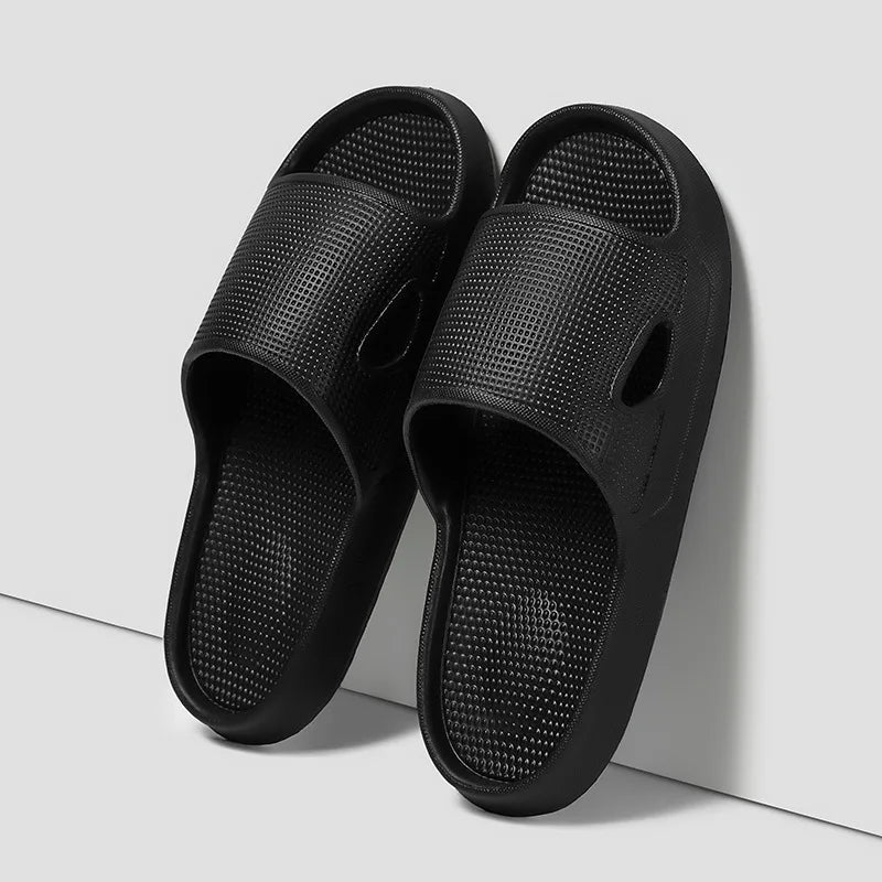 Thick Platform Cloud Slippers EVA Soft Sole Pillow Slides Summer Beach Flip Flops Women Non Slip Bathroom Home Slippers