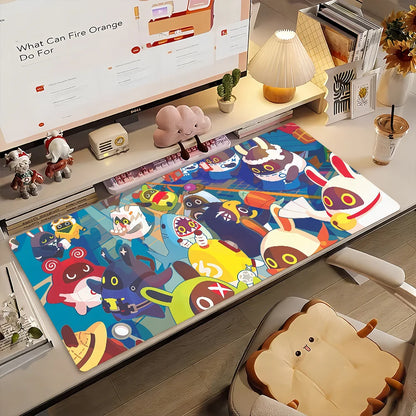 Game Zenless Zone Zero Bangboo Mouse Pad Anti Slip Rubber Edge Locked Thickened Laptop Gaming Desk Mat