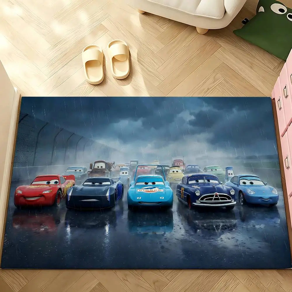 Anime-L-lightning-M-mcqueenS Cool Carpet Bathroom Anti-slip Mat Door Mat Home Decoration Mat Entrance Door Mat Scratch-resistant