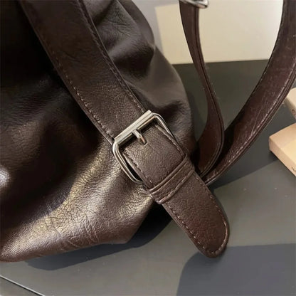 Rivet Punk Large Capacity Handbags Top Quality Sturdy Soft Leather Casual Tote Bag Shoulder Crossbody Bags Daily Commute Travel