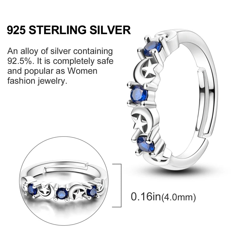 Original 925 Sterling Silver Ring Colorful Diamonds Cubic Zircon Finger Ring For Women Jewelry Wedding Engagement Birthday Gift