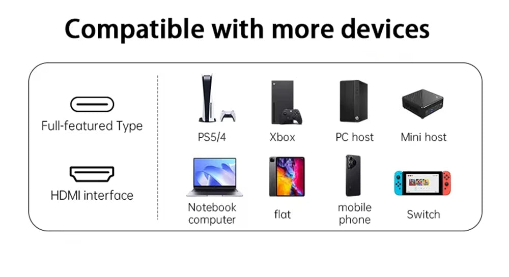 SIBOLAN 23.8" 4K Portable Monitor UHD 3840*2160 100%sRGB External Gaming Screen USB C LS Stand VESA for Mini PC Laptop MAC