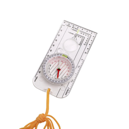 Navigation Map Ruler Compass - Scouting Orienteering Tool for Outdoor Hunting Survival Backpacking