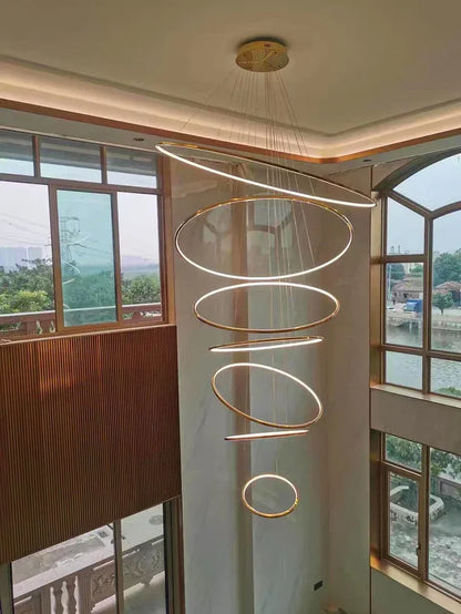Nordic home decoration, stair chandelier, living room and dining room Pendant lights, ceiling light, indoor lighting