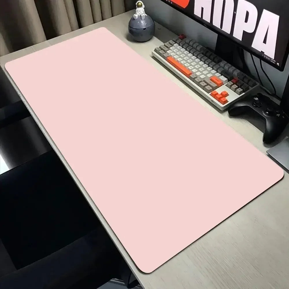 Solid Color Pink Large 900X400 Small Rubber Mouse Pad Gaming Office Convenient Accessories Non-Slip Base Desk Pad Laptop Carpet