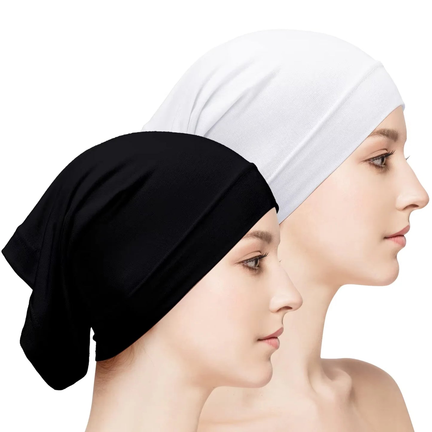 Muslim Underscarf Turban Hijab Ninja Inner Hat Women Chemo Cap Hair Loss Cover Bonnet Instant Bonnet Femme Musulman Headband