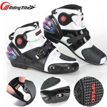 Hots PRO-BIKE Waterproof All-season Motorcycle Riding Shoes for Men and Women Off-road Racing Boots Motorbike Rider Boots
