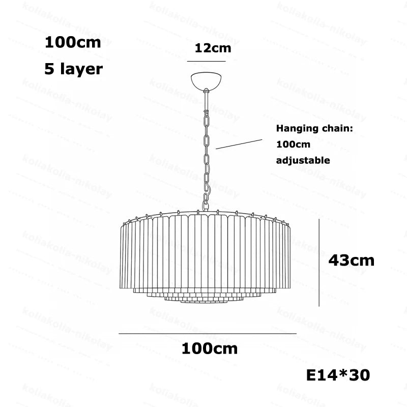The Pink Love Glass Art Round 50-100cm Dimmable LED Chandelier Hanging Lamps Lustre Suspension Luminaire Lampen For Living Room