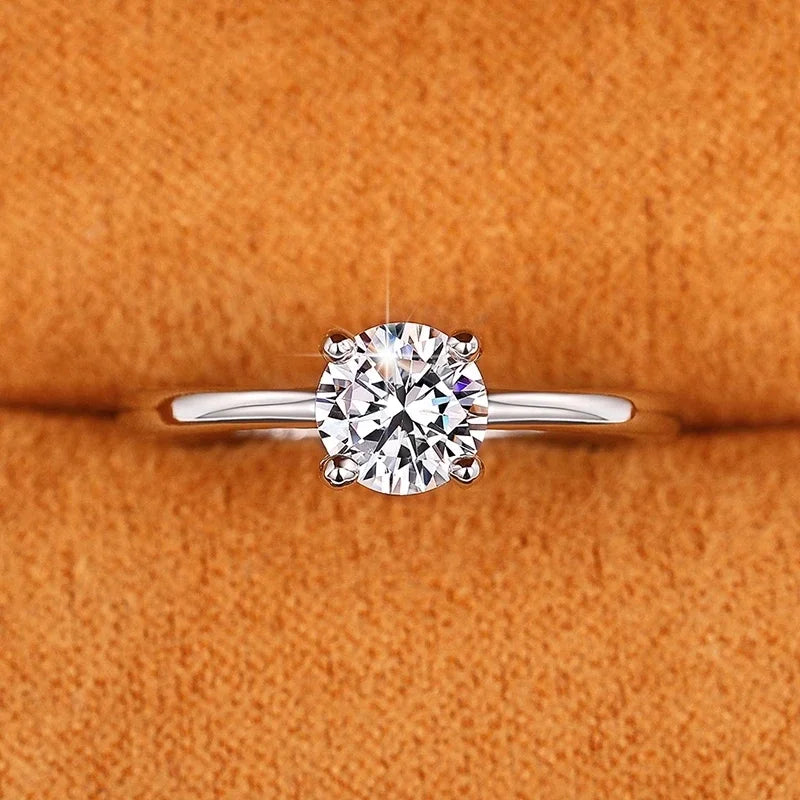 Huitan Wedding Band Eternity Rings Women Brilliant Round Zirconia Luxury Engagement Rings Thin Elegant Female Jewelry Drop Ship