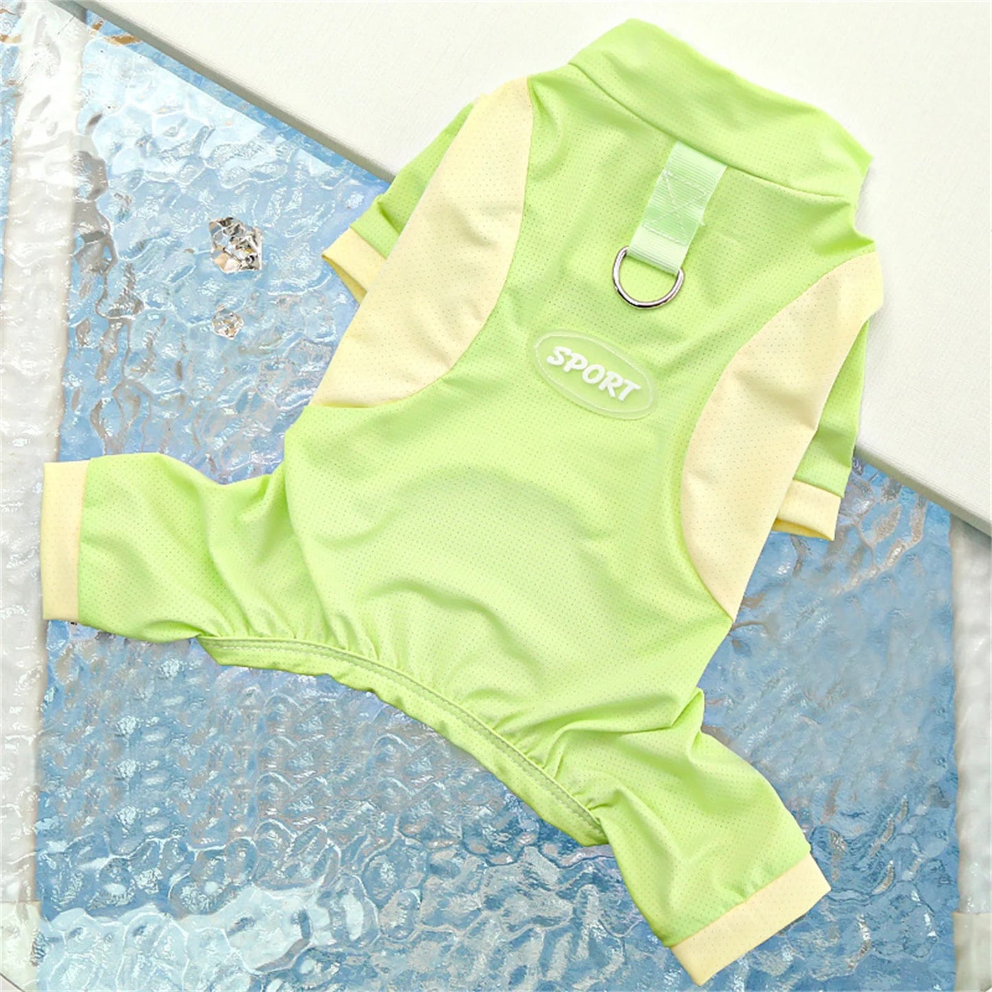Dog Clothes Cooling Suit Jumpsuit Clothes Long Sleeve Pajamas Tracksuit For Small Dogs Chiwawa Yorkie Puppy Hoodie Bodysuit