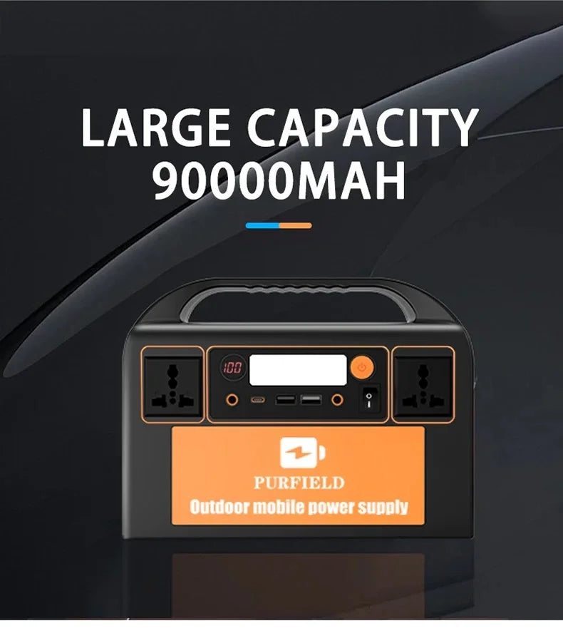 150W 300W 110V 220V Portable Power Station Solar Generator 45Ah 84Ah Power Station Emergency Power Bank for Home Camping