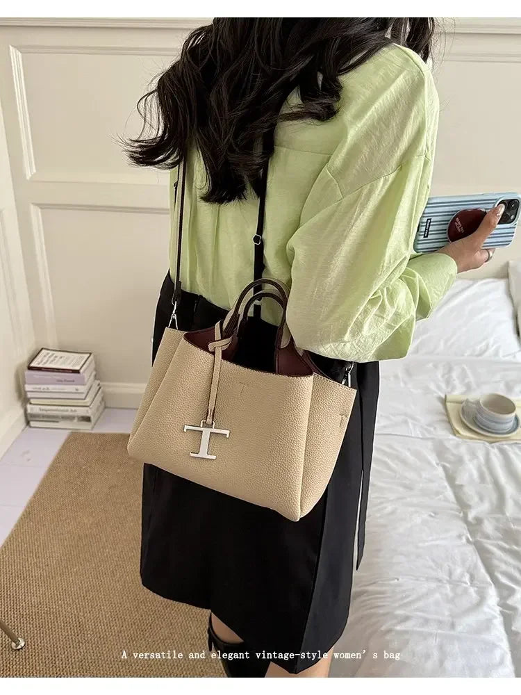 Premium Ladies Tote Bag, Fashionable Leather Crossbody Handbag For Women, Luxury Brand Messenger Bag