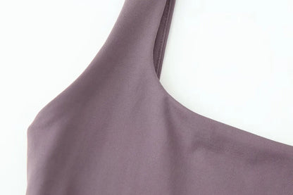 Nlzgmsj 2026 Summer Sexy Women's Square Neck Sleeveless Backless Stretchy Bodycon Jumpsuit Casual  Slim Fit Tops for Ladies Y2K