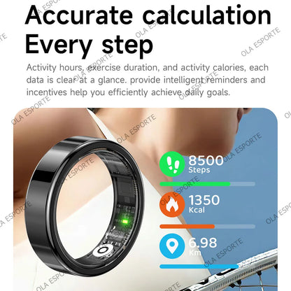 R10 Smart Ring with Charging Case for Men Women, Health and Sleep Monitor, 5ATM Waterproof, Multi-sport Mode, Smartring 2026 New