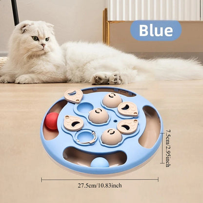 Multi Layer Sliding Pet Puzzle Slow Feeder Tray Snuffle Treat Maze Toy Anti Choke Prevent Bloating Relieve Boredom for Dogs Cats