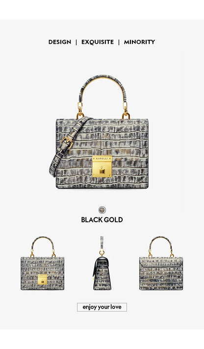 BAFELLI WOMEN'S BAG NEW FASHION LADY STYLE ELEGANT FEMALE HANDBAG K GOLD GENUINE LEATHER SHOULDER LUXURY BRAND PURSE 2026
