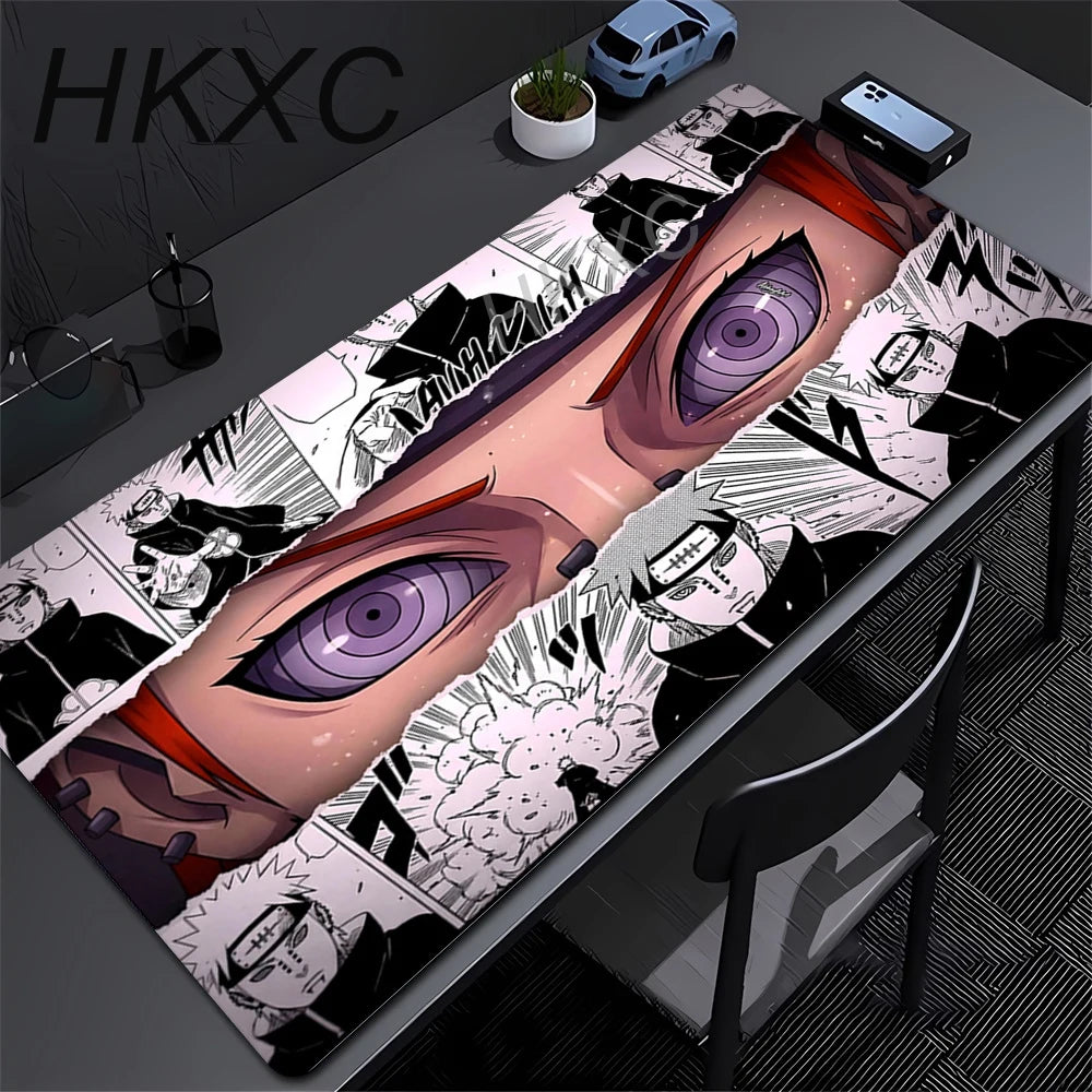 Gamer PC Computer Large 900x400 XXL Desk Mat Naruto Itachi Uchiha Mouse Pads Keyboard Anime Gaming Accessories Mousepad Carpet