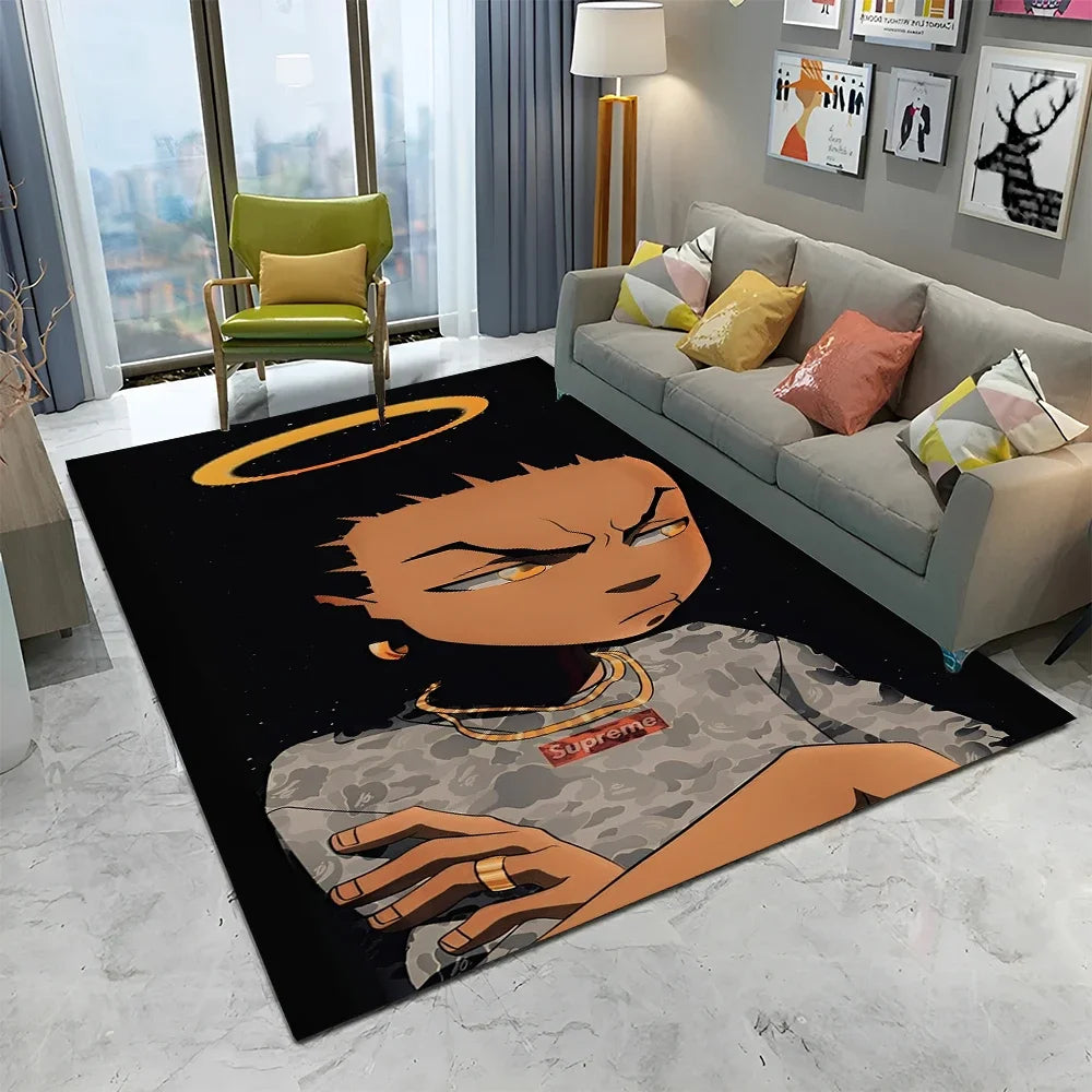 Legend Star Hip Hop Rapper Art Carpet Rug for Home Living Room Bedroom Sofa Doormat Decor,kids play Area Rug Non-slip Floor Mat
