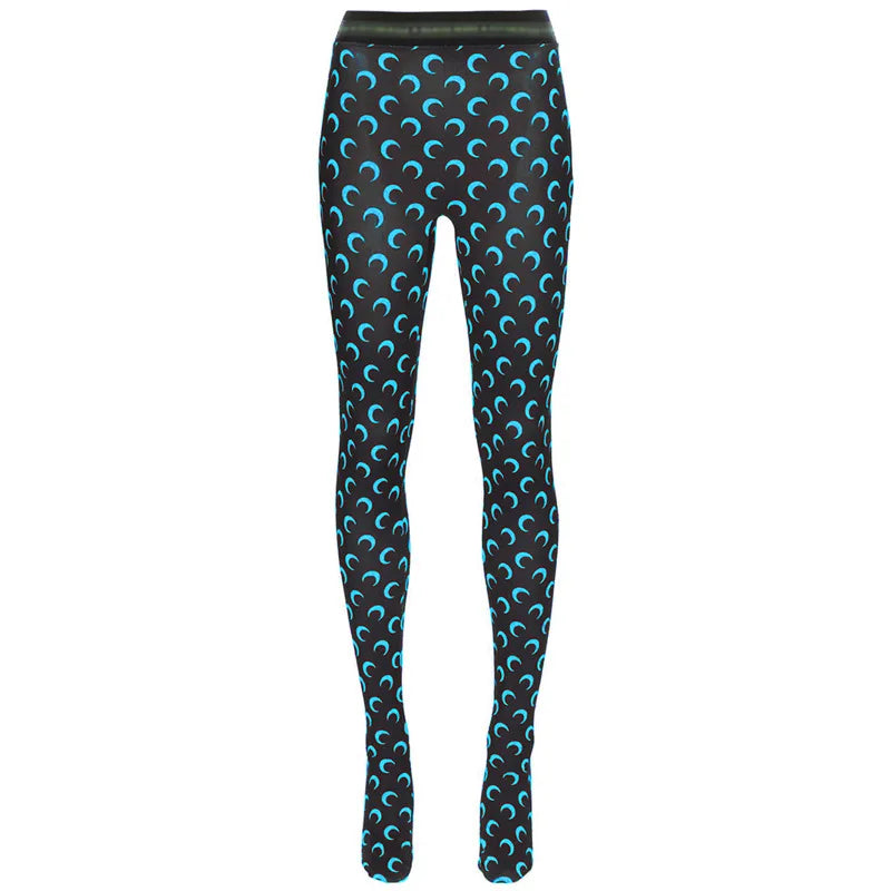 Fashionable Women Printed Elastic Jumpsuit New Summer Casual Seamless Tight Thin Women's High Waisted Leggings