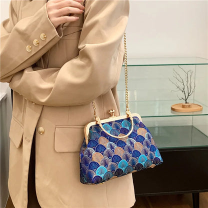Luxury High Design Women Evening Bag Brand Party Banquet Glitter Bag for Ladies Wedding Clutch Handbag Shoulder Bag Chain Bolsas