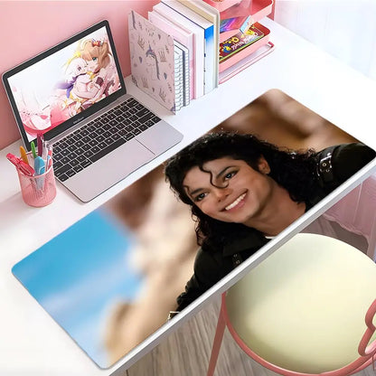 singer legendary M-Michael Jackson Mouse Pad Large Thick Desk Pad Stitched Edges Gaming Mouse Mat for PC