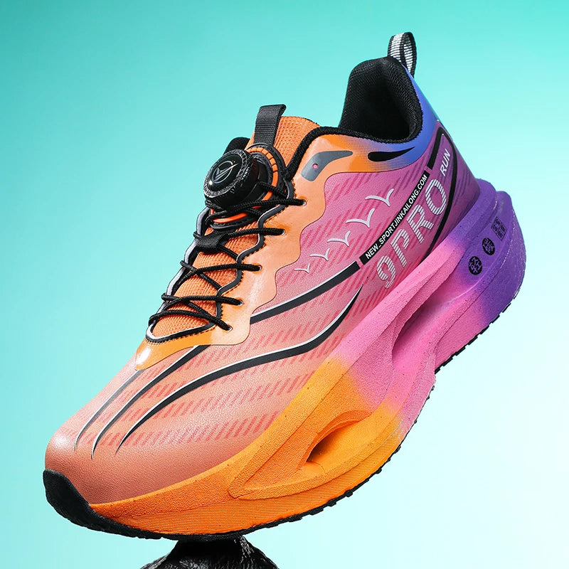 Unisex Running Shoes 2025 New Lightweight Cushioning Thick Sole Sports Training Sneakers Daily Wear Tennis Shoes for Men Women