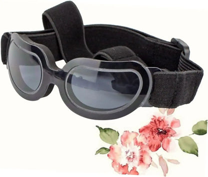 1pc Dog Sunglasses with Uv Foldable for Dogs Pet Eyewear with Strap Black Pet for Outdoor Activities Dogs Accessories