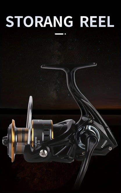 BILLINGS Spinning Reel 12KG Max Drag 5.2:1 Gear Ratio Metal Spool Durable Professional Fishing Reels, Multipurpose for Freshwater Saltwater Bass Trout Salmon Fishing