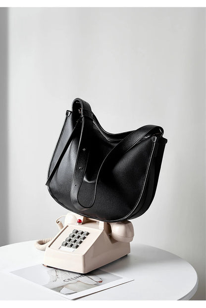 Genuine Leather Women Tote Bag 2025 New Large Capacity Women's Shoulder Bag Luxury Designer Cowhide Crossbody Bags 2522