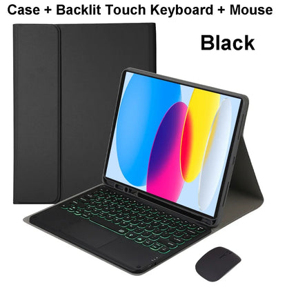 For iPad 11th Case Generation 11 Inch A16 2025, Bluetooth keyboard Covers For Apple iPad 11th Case 2025 Funda