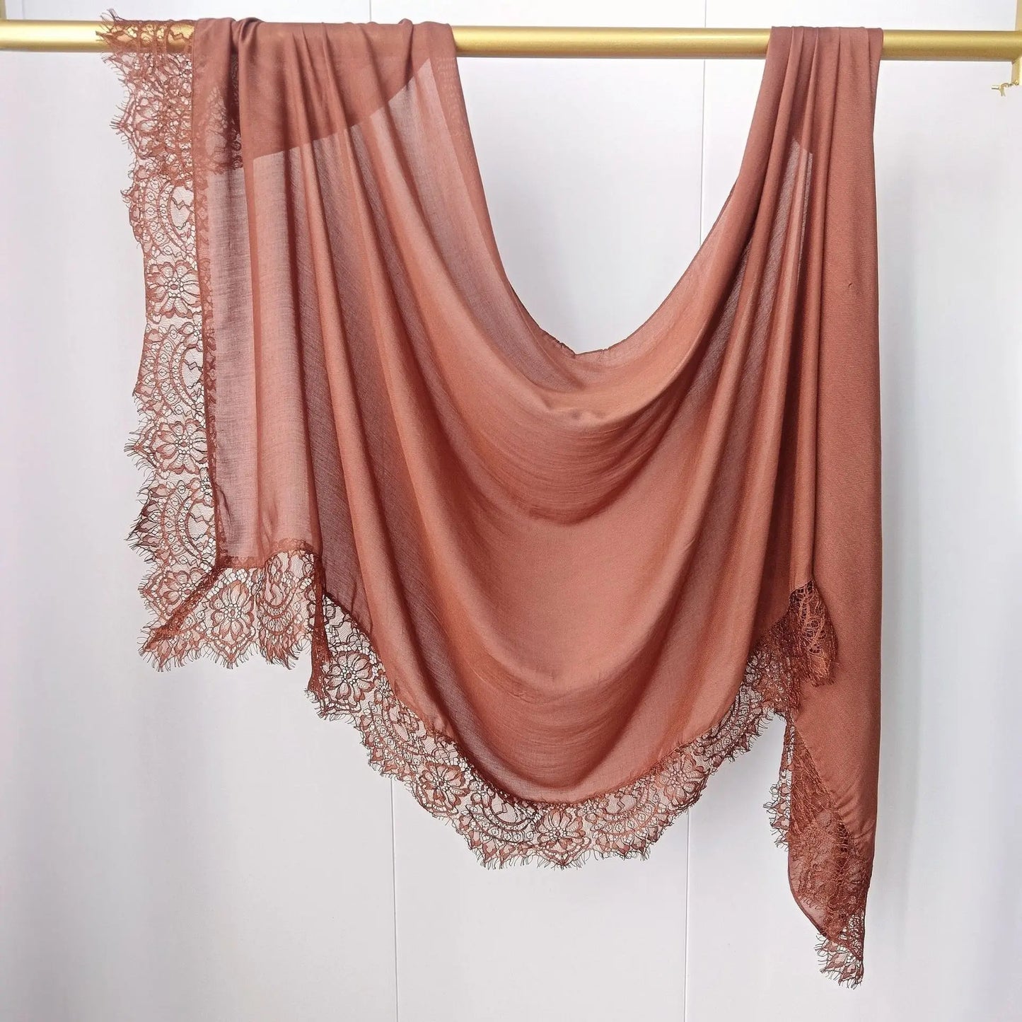 2026 New Rayon Cotton Modal Hijab Scarf Lace Splicing Turban Breathable Women Shawl Cotton Plain Scarf Headscarf Women Hijabs