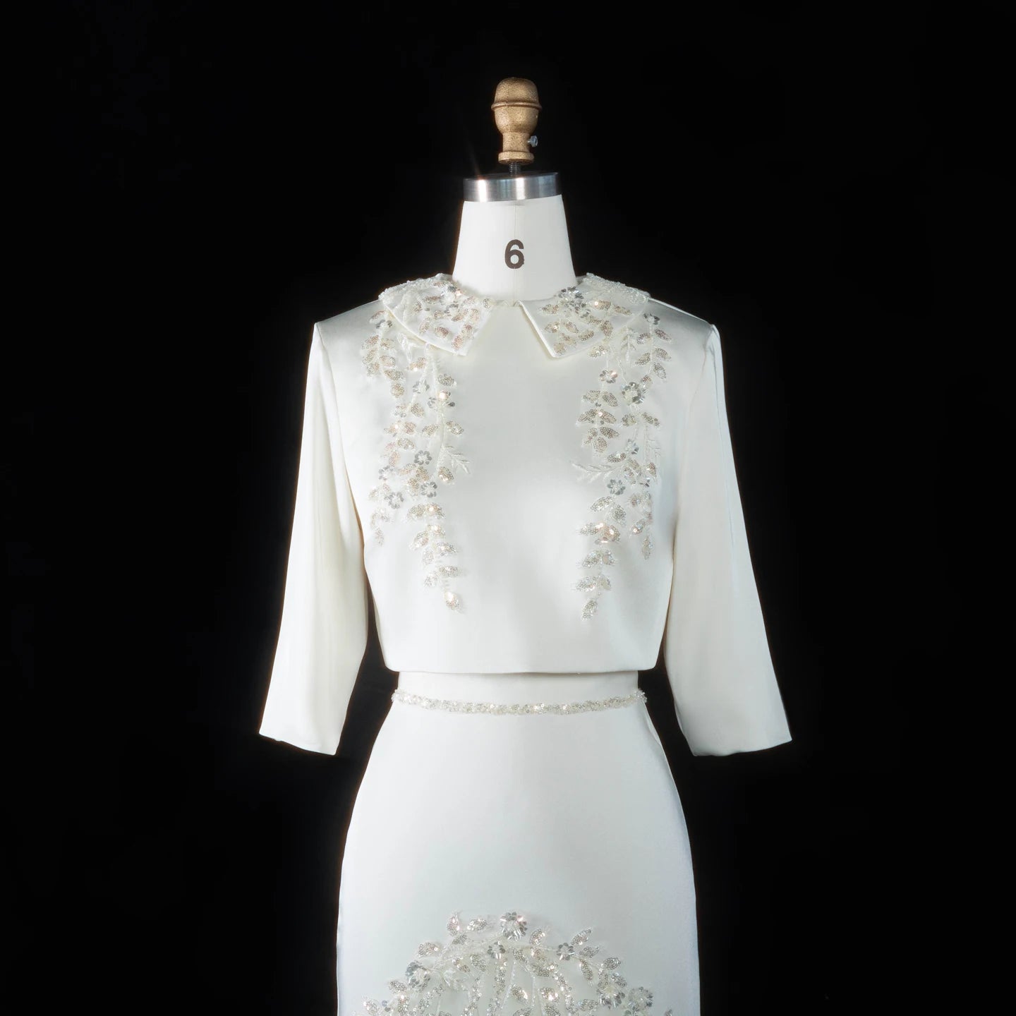 Sharon Said Evening Dress Luxury Mermaid Two Pieces with Sleeves Sequined Embroidery Arabic Wedding Party Gowns SS214 Customized