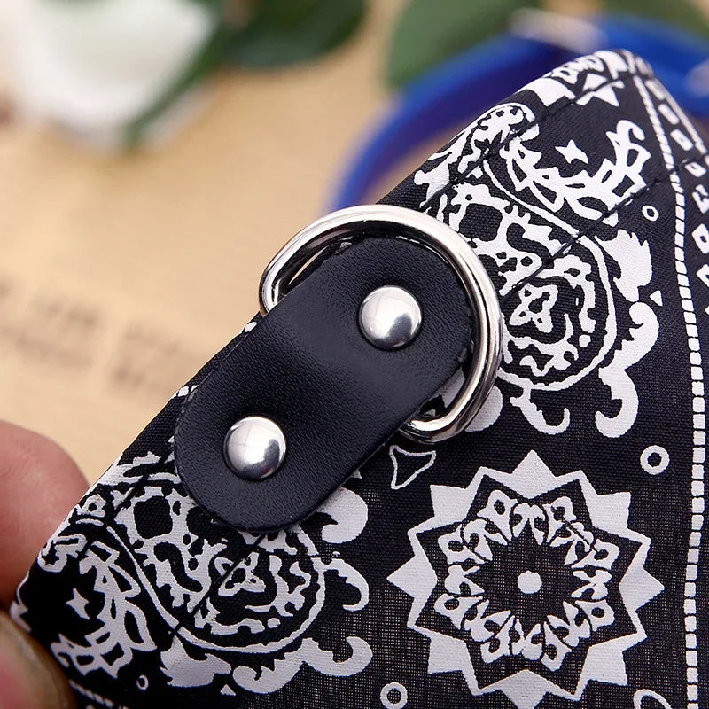 PU Cat Dog Collar with Scarf for Small Medium Dogs Chihuahua Corgi Puppy Adjustable Collars Pet Supplies Accesorios Para Perros
