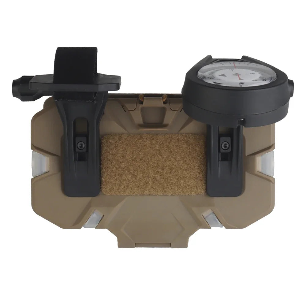 Tactical Militar Outdoor Survival Compass for MOLLE Mobile Phone Holder Navigation Board Foldable Admin Panel Hunting Vest Gear