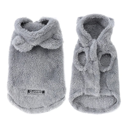 Pet Cats Coat Hoodie For Small Medium Dogs Winter Warm Fleece Puppy Kitten Clothes Jacket Cozy Cute Sphynx Cat Sweater Apparel