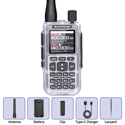 BAOFENG MINI 5 New Upgrade Walkie Talkie Wireless Copy Frequency 2200mAh Battery Bluetooth APP Programming UV-5R Mini Ham Radio