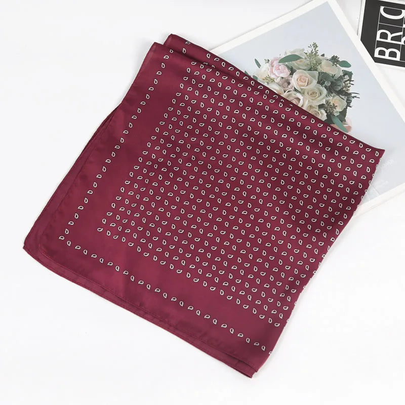 2026 Designer Women Chiffon Foulard Bandana Scarf 70cm Shawl Kerchief Square Headscarf Scarves Head Wraps Scarves Female Scarf
