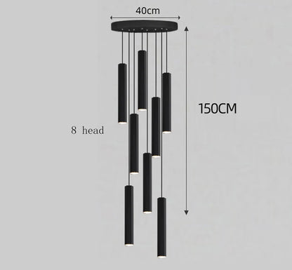 Modern home decor led lights pendant light lamps forstaircase Chandeliers for living room hanging light indoor lighting