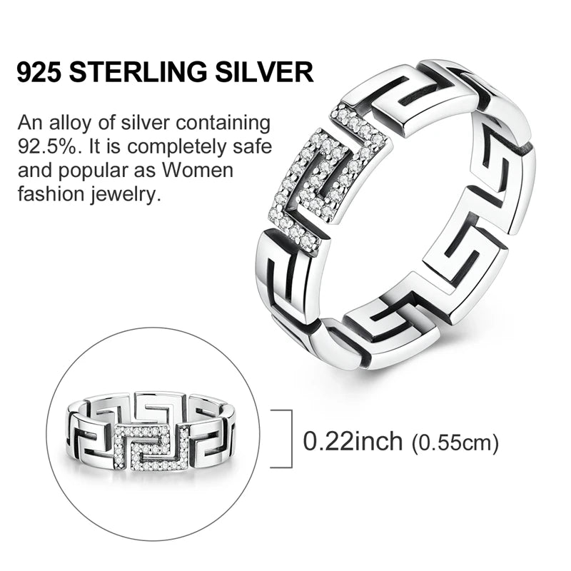 LAZA 925 Sterling Silver Colorful Rings Sparking Zirconium Bowknot Moon Sun Original Ring For Women Anniversary Wedding Gifts