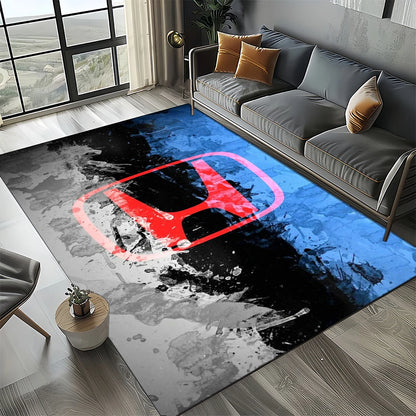 Racing Car H-HONDA HRC Motorcycle Carpet Rug for Living Room Bedroom Home Sofa Decoration,Kids Area Rug Non-slip Floor Mat Gift