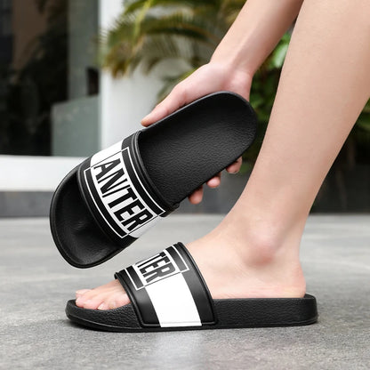 Fashion Designer Slippers Man Large Size 48 Comfortable Soft Men's Slides Non-slip Outdoor Beach Shoes For Men Casual Slippers