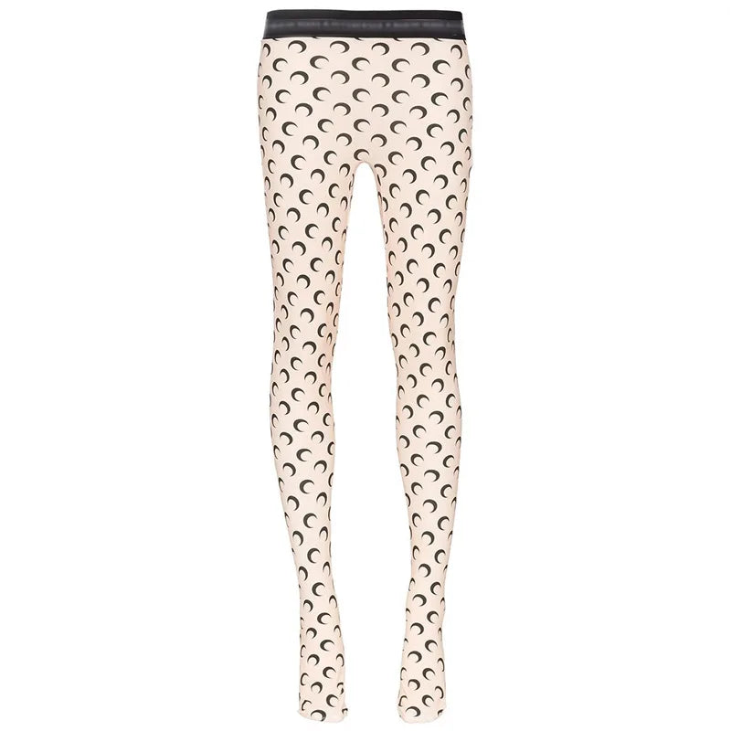 Fashionable Women Printed Elastic Jumpsuit New Summer Casual Seamless Tight Thin Women's High Waisted Leggings