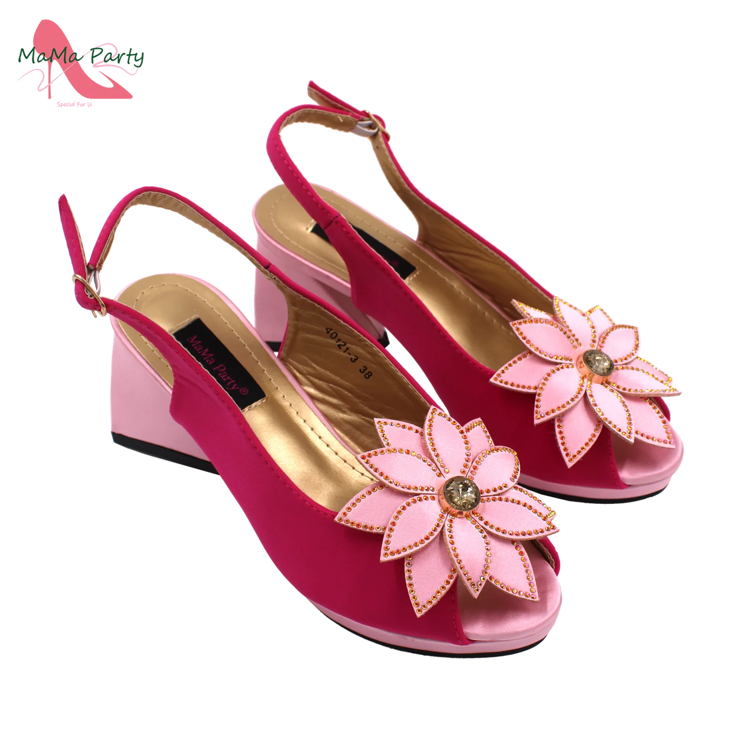 2024 New Design Special Fashion African Women Shoes Matching Bag Set High Quality with Platform Comfortable Heels for Part